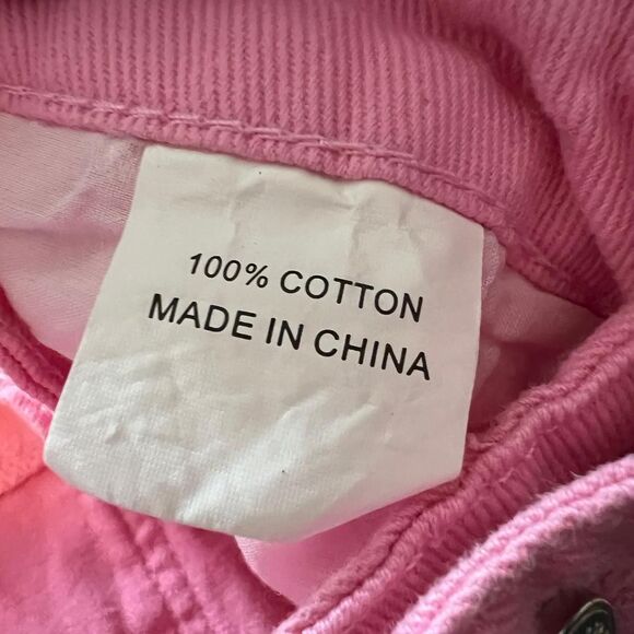 Princess Polly Pink Denim Flare Jeans whimsygoth emo festival y2k - Picture 8 of 8